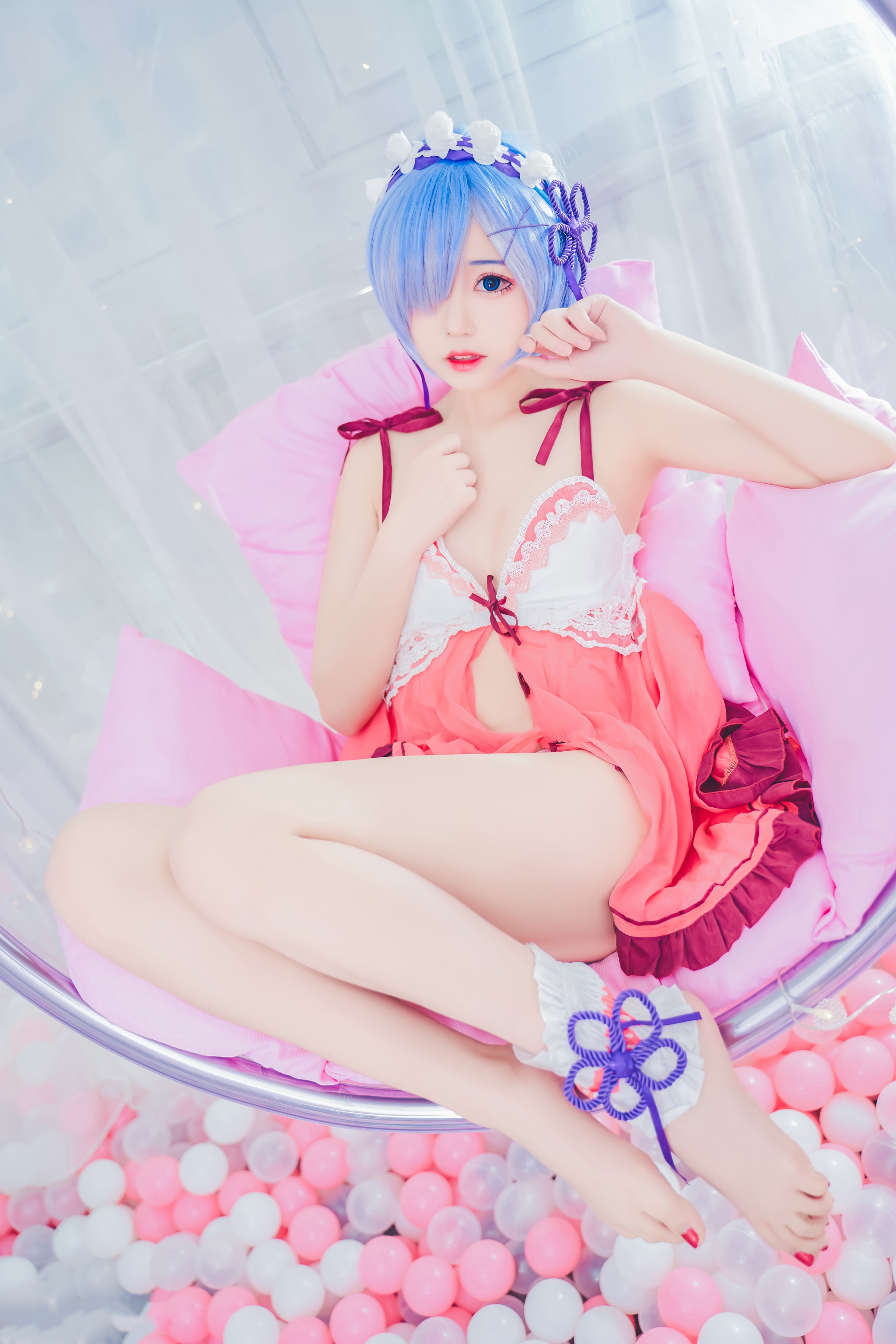 图片[1]-猫君君 – NO.001 _MaoJun 粉嫩嫩的雷姆 [40P]-XikXak